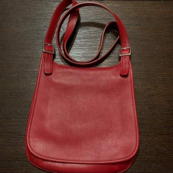 Coach Handbags - Vintage Coach Small Hippie Flap - Red - 9135